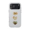Tough Phone Case — Triple Watercolor Hearts Design