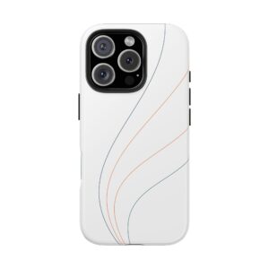 Tough Phone Case — Minimal Curved Line Protective iPhone Cover
