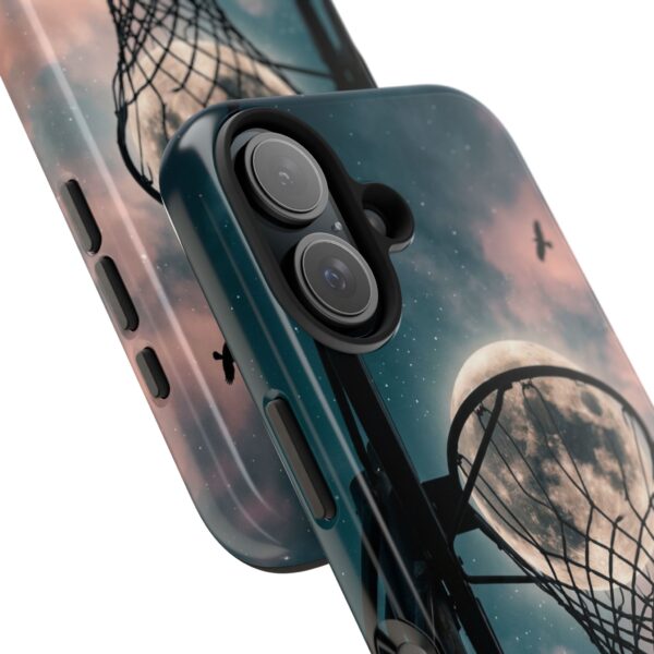 Basketball Hoop Moon Phone Case — Tough Protective iPhone Case, Dreamy Sky Sports Design