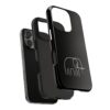 Minimal Elephant Tough Phone Case — Slim Black Protective Cover