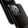 Minimal Elephant Tough Phone Case — Slim Black Protective Cover