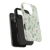 Floral Eucalyptus Tough Phone Case — Pastel Botanical Protective Cover