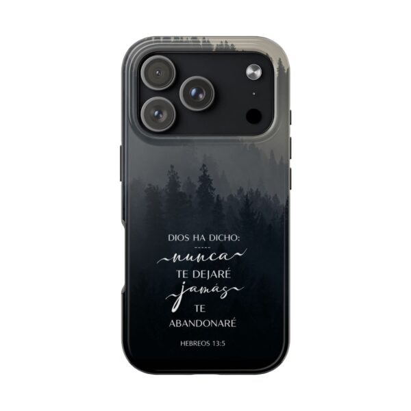 Phone Case — 'Dios Ha Dicho: Nunca Te Dejaré' Christian Forest Protective Case