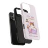 Self Care Cozy Sunday Cat Phone Case — Cute Pastel Tough Phone Cover (Be Kind to Your Mind)