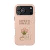 Sweet & Simple Tough Phone Case — Pink Floral Cozy Vibe Tulip Design