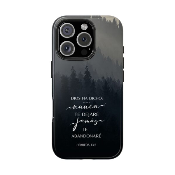 Phone Case — 'Dios Ha Dicho: Nunca Te Dejaré' Christian Forest Protective Case