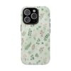 Floral Eucalyptus Tough Phone Case — Pastel Botanical Protective Cover