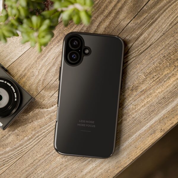 Phone Case — Sleek Black Protective Tough Case