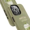 Matcha Lover Tough Phone Case – 'Sip. Relax. Repeat.' Cute Green Tea Protective Case