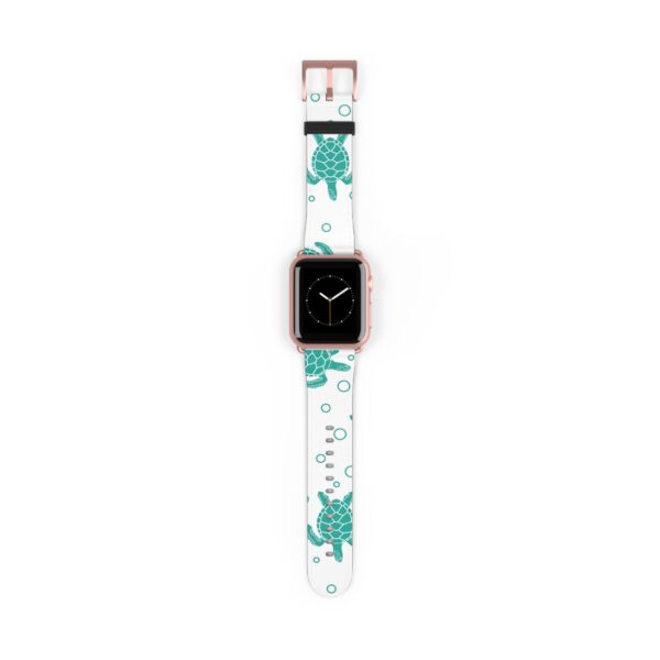 5190259648292303216_2048.jpeg Teal Sea Turtles Watch Band | Turtle Pattern Apple Watch Strap