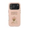 Sweet & Simple Tough Phone Case — Pink Floral Cozy Vibe Tulip Design