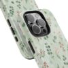 Floral Eucalyptus Tough Phone Case — Pastel Botanical Protective Cover