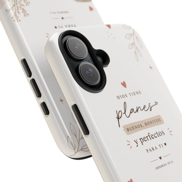 Christian iPhone Case | Dios Tiene Planes Buenos | Cute Neutral Beige Aesthetic Cover