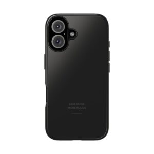 Phone Case — Sleek Black Protective Tough Case