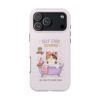 Self Care Cozy Sunday Cat Phone Case — Cute Pastel Tough Phone Cover (Be Kind to Your Mind)