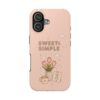 Sweet & Simple Tough Phone Case — Pink Floral Cozy Vibe Tulip Design