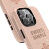 Sweet & Simple Tough Phone Case — Pink Floral Cozy Vibe Tulip Design