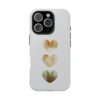 Tough Phone Case — Triple Watercolor Hearts Design