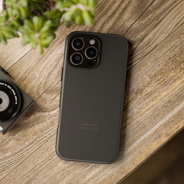 Phone Case — Sleek Black Protective Tough Case