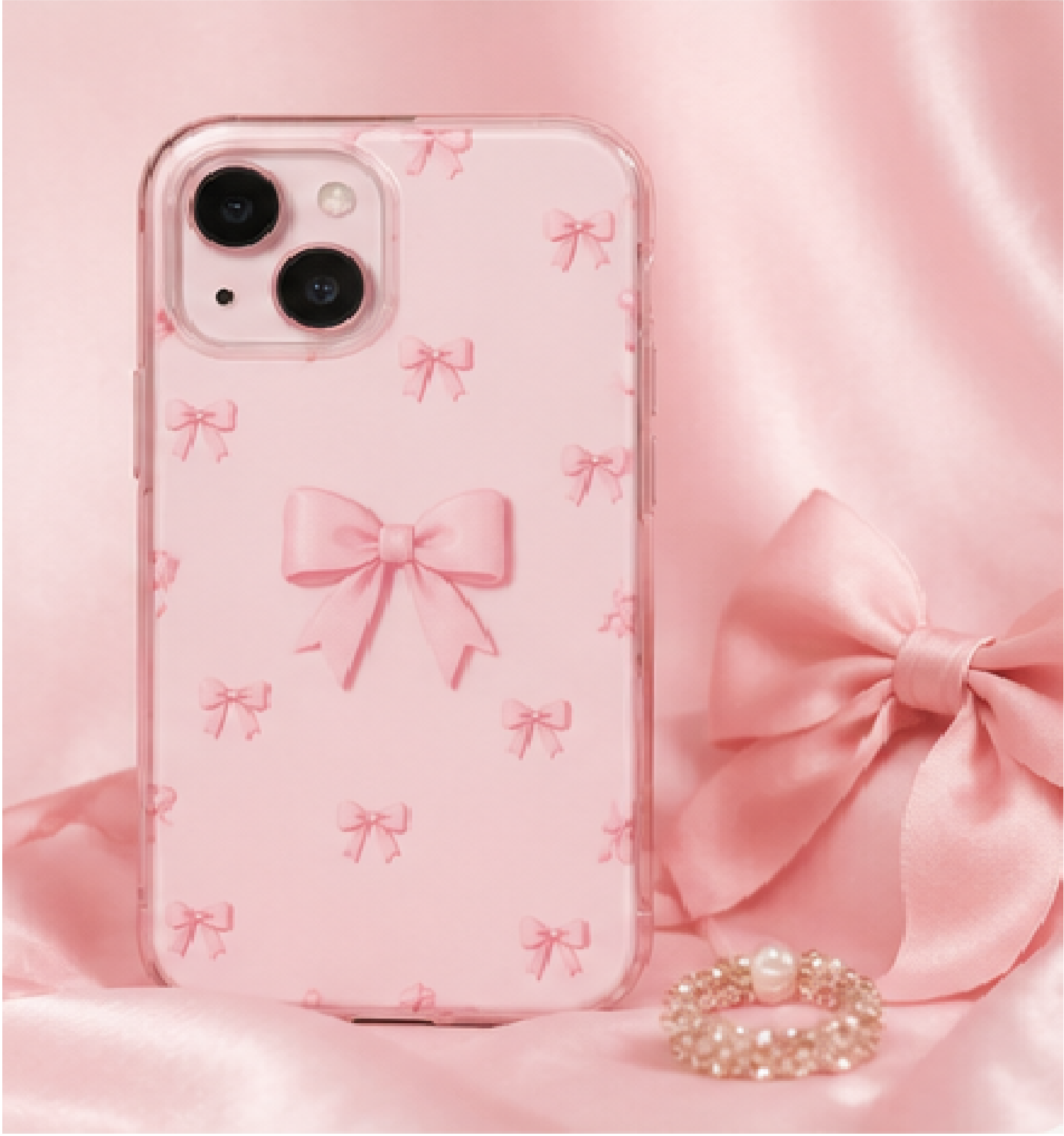 Tough Phone Case — Triple Watercolor Hearts Design