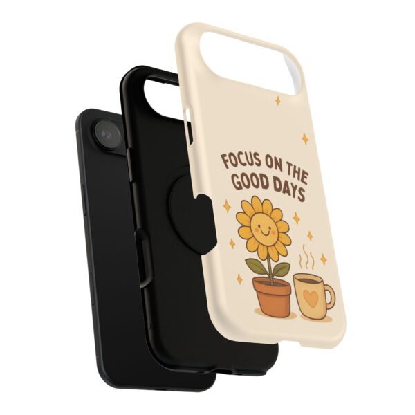 10062108309825419825_2048.jpeg Positive Cozy Vibes Tough Phone Case — “Focus on the Good Days” Sunflower Design