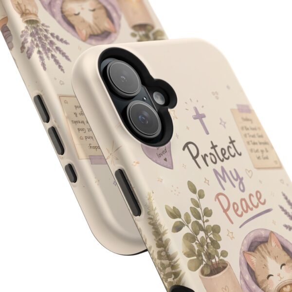 10215193578020463281_2048-1.jpeg Protect My Peace Christian Phone Case | Cozy Faith Cat iPhone Cover | Christian Aesthetic Phone Case | Cute Bible Inspired Gift