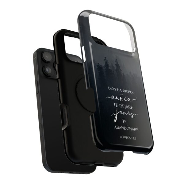 10691199937977287499_2048.jpeg Phone Case — 'Dios Ha Dicho: Nunca Te Dejaré' Christian Forest Protective Case