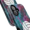 Volleyball Phone Case | Pink Blue Ink Art Sports Cover | Aesthetic Volleyball Player Gift | iPhone Case