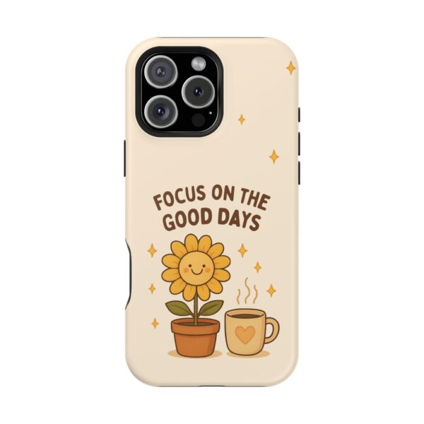 10873596517121038550_2048.jpeg Positive Cozy Vibes Tough Phone Case — “Focus on the Good Days” Sunflower Design