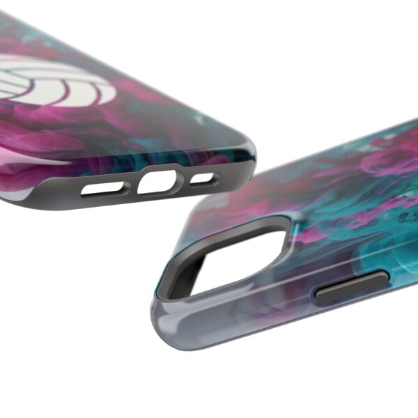 Volleyball Phone Case | Pink Blue Ink Art Sports Cover | Aesthetic Volleyball Player Gift | iPhone Case