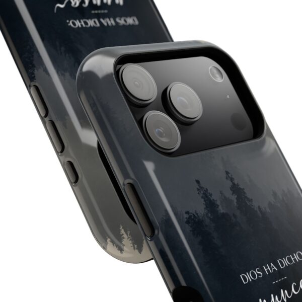 11780418655076091154_2048.jpeg Phone Case — 'Dios Ha Dicho: Nunca Te Dejaré' Christian Forest Protective Case