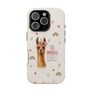 Cute Llama Phone Case | Inspirational Spanish Quote Cover | Kawaii Animal Aesthetic iPhone Case | Positive Affirmation Gift