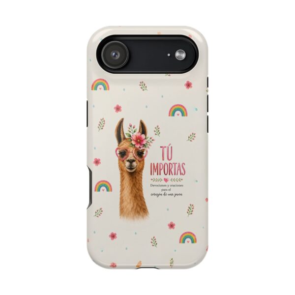Cute Llama Phone Case | Inspirational Spanish Quote Cover | Kawaii Animal Aesthetic iPhone Case | Positive Affirmation Gift