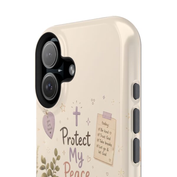 12783087377414652592_2048-1.jpeg Protect My Peace Christian Phone Case | Cozy Faith Cat iPhone Cover | Christian Aesthetic Phone Case | Cute Bible Inspired Gift