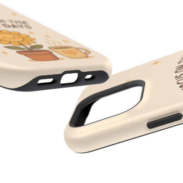 12865112801771796816_2048.jpeg Positive Cozy Vibes Tough Phone Case — “Focus on the Good Days” Sunflower Design