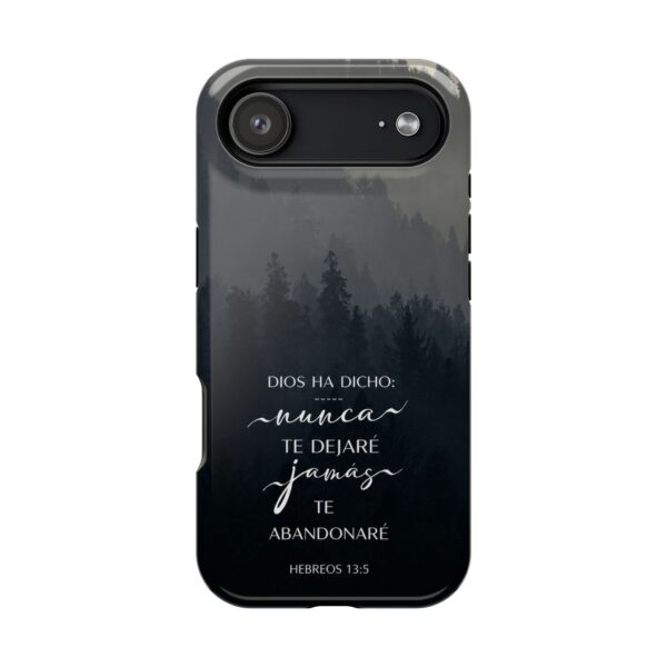 13160994605710132677_2048.jpeg Phone Case — 'Dios Ha Dicho: Nunca Te Dejaré' Christian Forest Protective Case