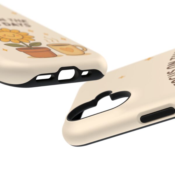 13316173747236509952_2048.jpeg Positive Cozy Vibes Tough Phone Case — “Focus on the Good Days” Sunflower Design