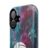 Volleyball Phone Case | Pink Blue Ink Art Sports Cover | Aesthetic Volleyball Player Gift | iPhone Case