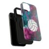 Volleyball Phone Case | Pink Blue Ink Art Sports Cover | Aesthetic Volleyball Player Gift | iPhone Case