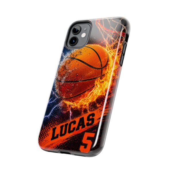 Personalized Basketball Phone Case — Custom Name & Number Tough Case