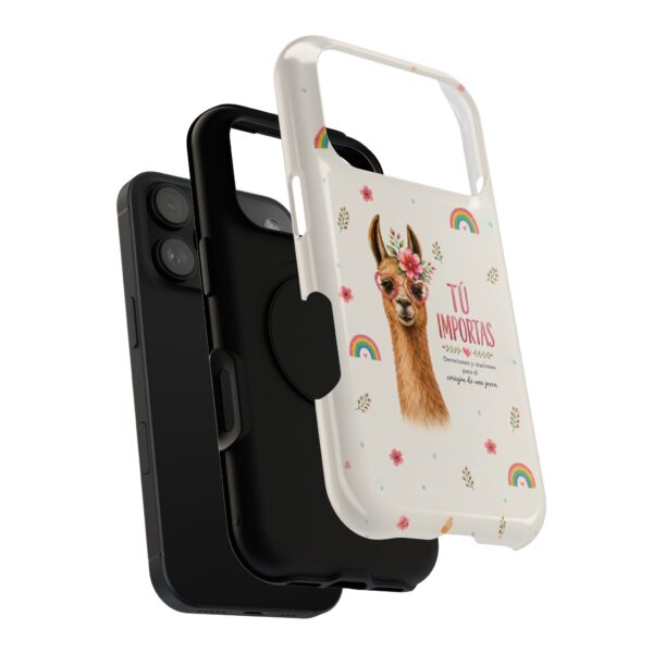 Cute Llama Phone Case | Inspirational Spanish Quote Cover | Kawaii Animal Aesthetic iPhone Case | Positive Affirmation Gift