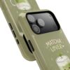 Matcha Lover Tough Phone Case – 'Sip. Relax. Repeat.' Cute Green Tea Protective Case