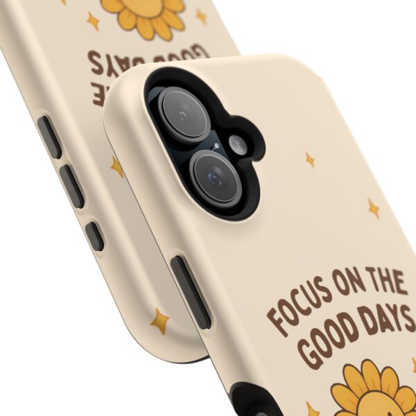 14982432360187354949_2048.jpeg Positive Cozy Vibes Tough Phone Case — “Focus on the Good Days” Sunflower Design