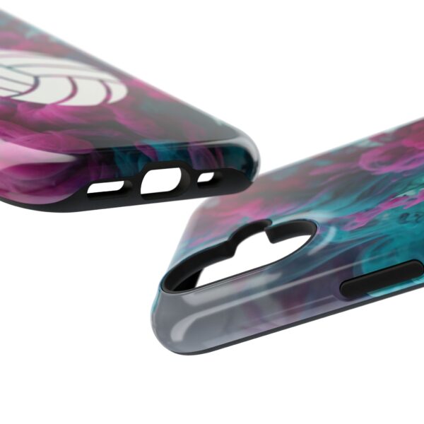Volleyball Phone Case | Pink Blue Ink Art Sports Cover | Aesthetic Volleyball Player Gift | iPhone Case