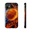 Personalized Basketball Phone Case — Custom Name & Number Tough Case