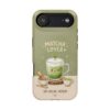 Matcha Lover Tough Phone Case – 'Sip. Relax. Repeat.' Cute Green Tea Protective Case