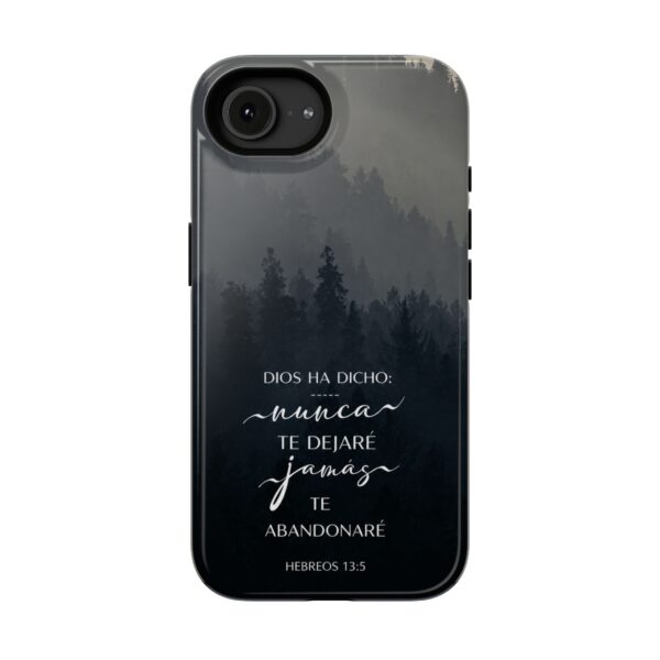 15547120898406925931_2048.jpeg Phone Case — 'Dios Ha Dicho: Nunca Te Dejaré' Christian Forest Protective Case