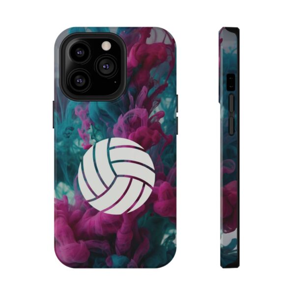 Volleyball Phone Case | Pink Blue Ink Art Sports Cover | Aesthetic Volleyball Player Gift | iPhone Case
