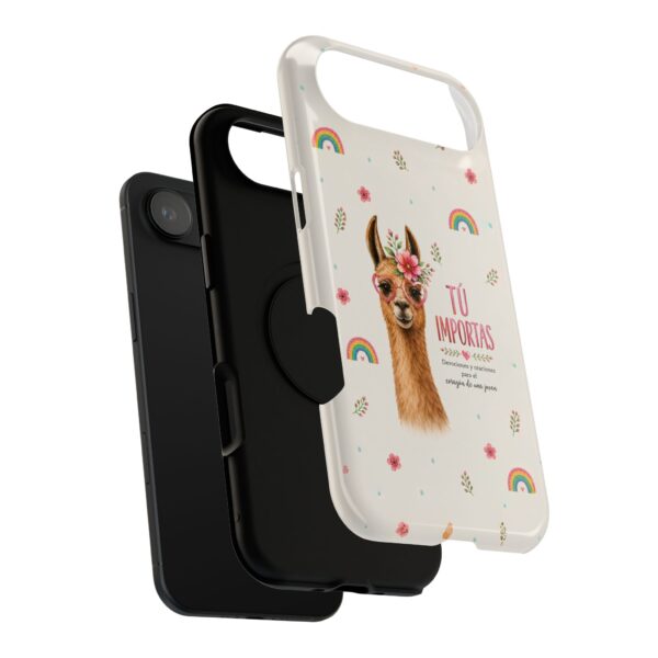 Cute Llama Phone Case | Inspirational Spanish Quote Cover | Kawaii Animal Aesthetic iPhone Case | Positive Affirmation Gift