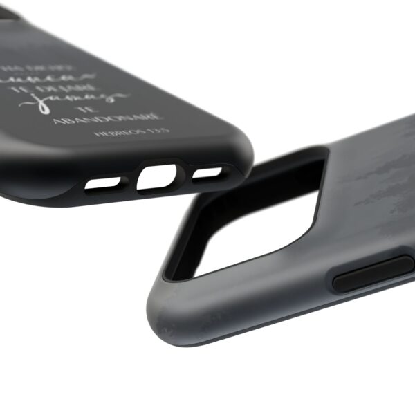 17323993436497103450_2048.jpeg Phone Case — 'Dios Ha Dicho: Nunca Te Dejaré' Christian Forest Protective Case